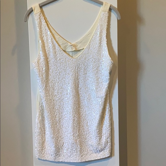 JCrew sequin Vneck tank - Picture 1 of 3
